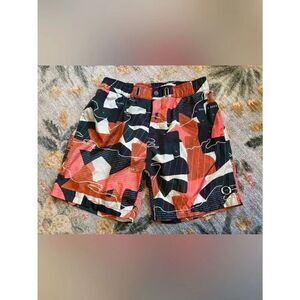 Scotch & Soda Mens Tropical Abstract Map Print Swim Shorts Multicolor Medium